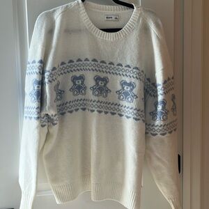 Hollister teddy bear cloud sweater size large
